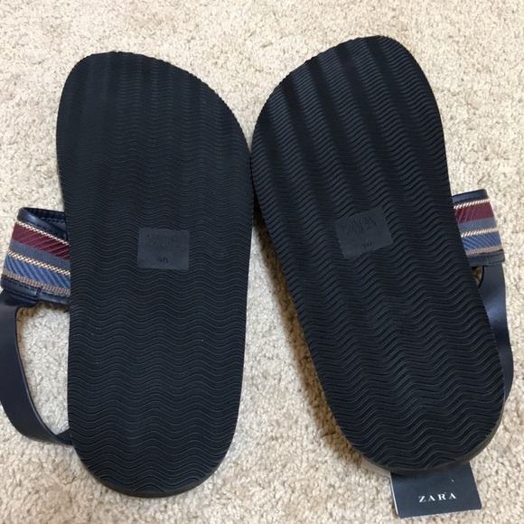 New! Zara SZ 13, men’s blue multi colored sandals. main image 11